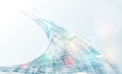 Fototapeta premium Concept for New Technology Corporate Business & development