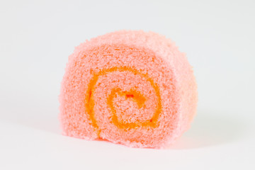 Colorful slice roll cake