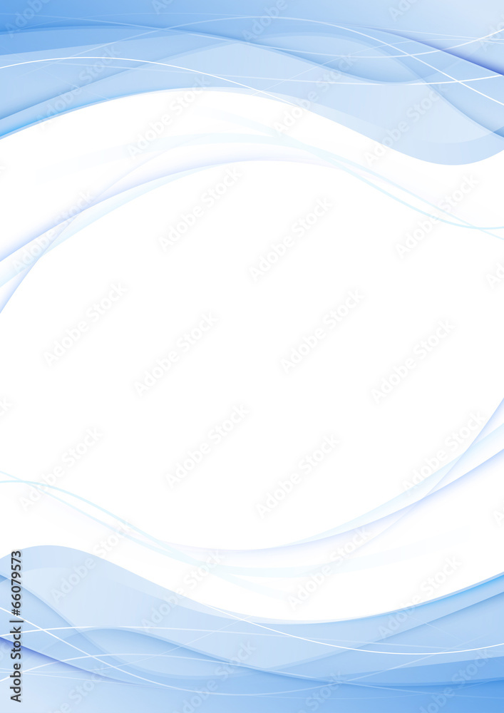 Canvas Prints blue swoosh abstract wave line folder concept