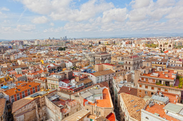 Naklejka premium View of the historical center of Valencia 