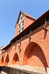 Ramera Tower (XIII c.) and town walls in Riga, Latvia © joymsk