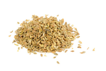 Carrot Seeds Isolated on White Background