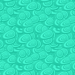 Fototapeta na wymiar Turquoise seamless oval pattern background