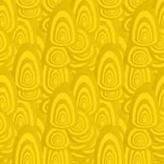 Golden seamless oval pattern background