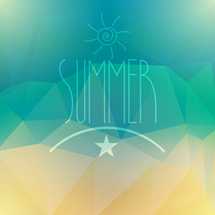 Vector abstract summer background