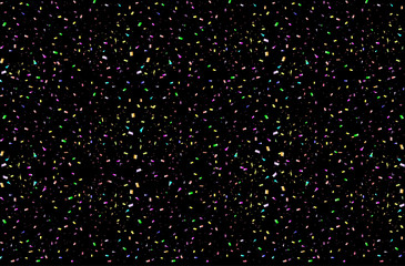 紙吹雪　黒背景