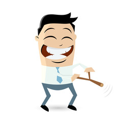 wünschelrute suche cartoon männchen business