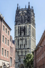 Fototapeta premium Liebfrauen Überwasserkirche (Liebfrauenkirche) Münster