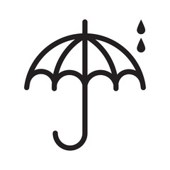 Umbrella With Raindrops