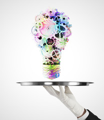 color gears in form lamp