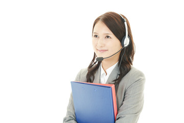 笑顔のオペレーター