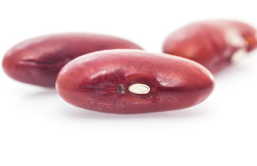 kidney beans on white background