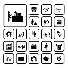 shopping and delivery icon