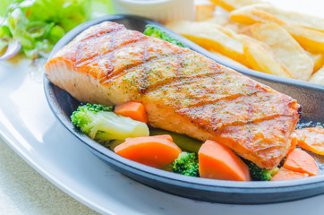 Salmon grilled
