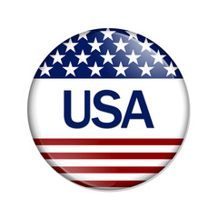 An USA Button