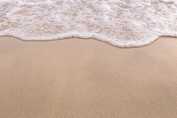 Soft wave on sand beach