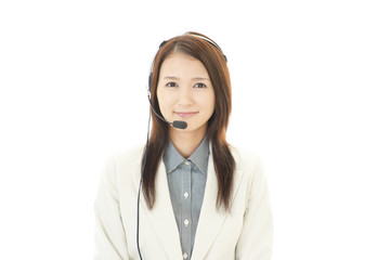笑顔のオペレーター