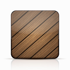 Vector modern wooden icon