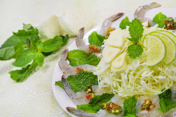 Shrimp in seafood sauce,hot and spicy