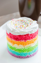 Rainbow cakes