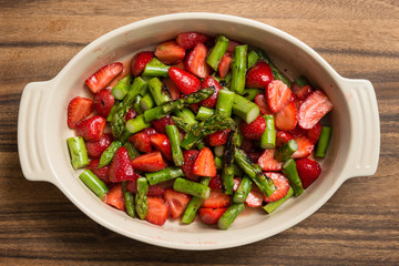 Dessert Asparagus and Strawberries