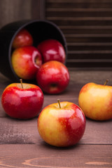 red ripe apples