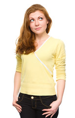 Obraz premium Portrait of a happy young woman