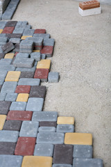 Tile paving