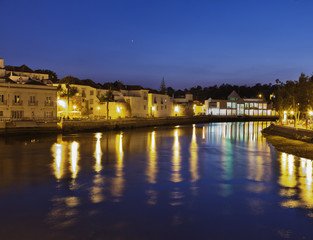 Obraz premium Tavira.Night view.Algarve.Portugal.