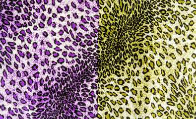 The texture of fabric the striped leopard