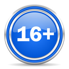 adults blue glossy web icon