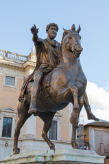 Horse sculpture of the emperor Marcus Aurelius