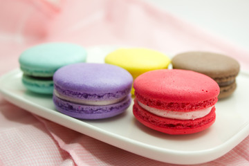Colorful French Macaroons