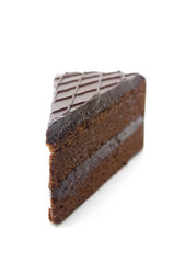 Chocolate Cake on white background