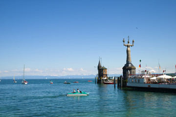 Obraz premium Hafen in Konstanz - Bodensee - Deutschland