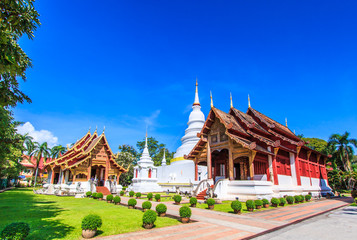 Wat Phra Sing in Chiangmai province of Thailand