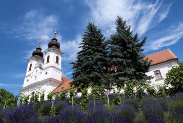 Fototapeta na wymiar Benedictine abbey in Tihany, Hungary
