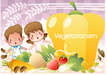 Illustration of vegetarian