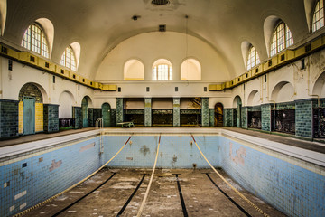 abandoned old pool