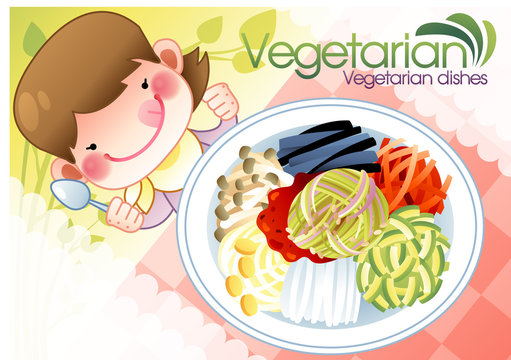 Illustration of vegetarian