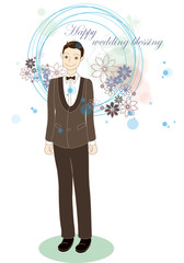 Illustration of wedding