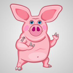Obraz premium pig