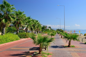 Embankment of Alanya. Turkey