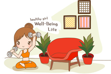 Illustration of wellness
