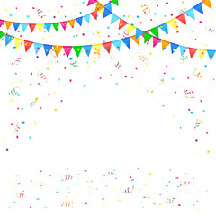 Festive background with confetti