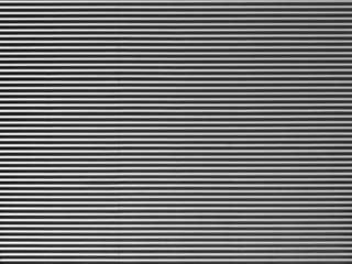 Corrugated metal wall in neutral gray background