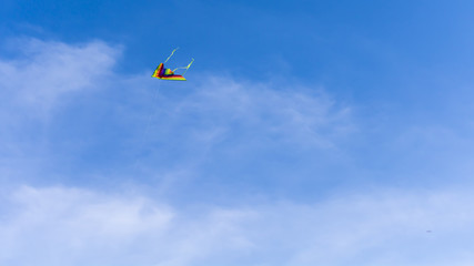 Fototapeta na wymiar Colorful kite in the sky