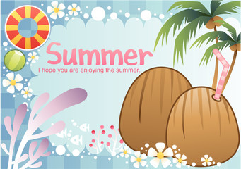 Illustration of summer