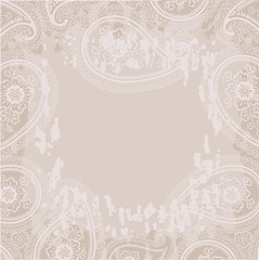 Vintage paisley grunge background
