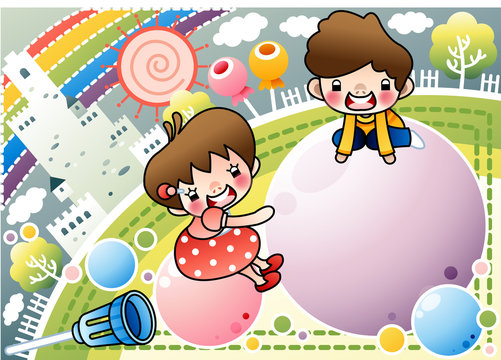 Illustration of Children's Day